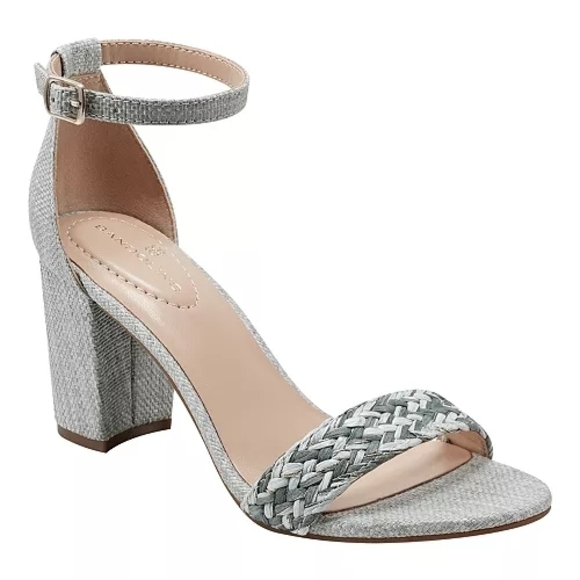 Bandolino Shoes - Bandolino Women's Sage/Mint Woven Armory Block Heel Dress Sandals Size 9